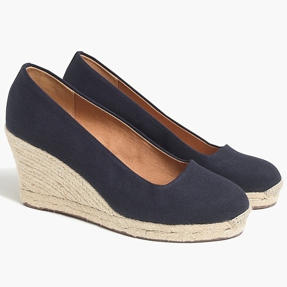 J Crew Canvas espadrille wedges AL003 - Picture 1 of 7